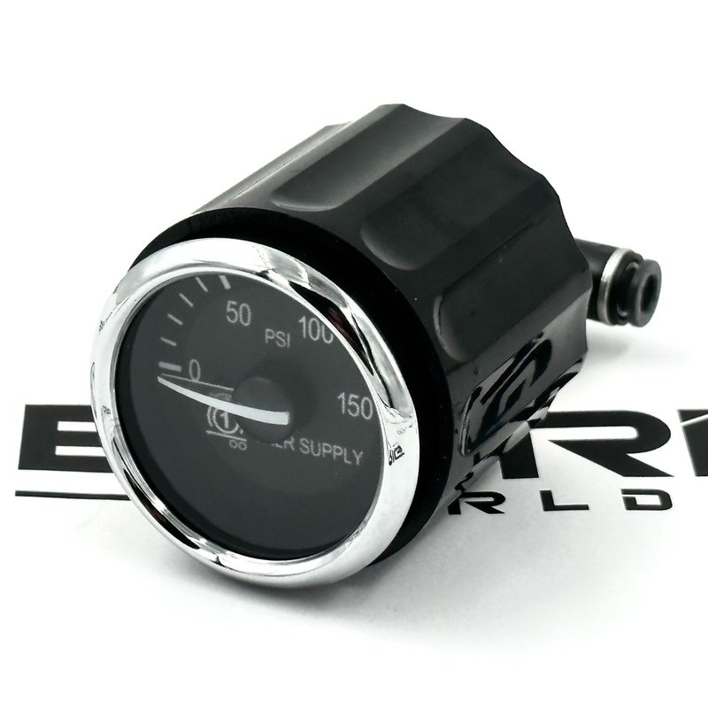 Trailer Air Pressure Supply Gauge with Matching Ring Q43-6067-106CK - Peterbilt