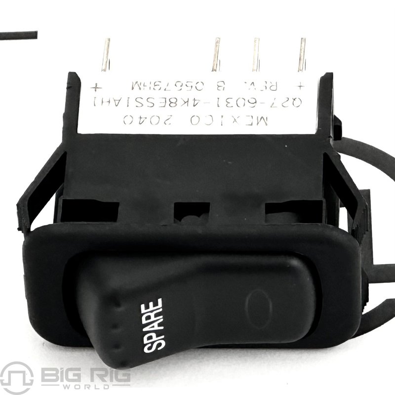 Peterbilt Spare Single Pole Rocker Switch with LEDs  Q27-60314K8ESS1AH1 - Peterbilt