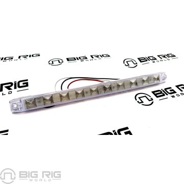 Rectangular Surface Mount 1x15 In. Red Clear Lens STT  M63318RCL-A - Maxxima