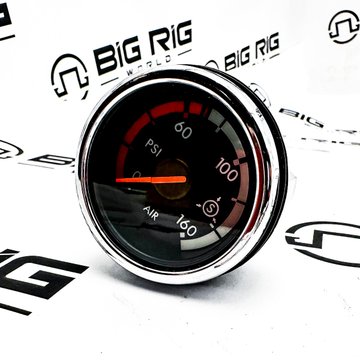 Gauge - Air Pressure, Secondary, US, Chrome A22-63139-501 - Freightliner
