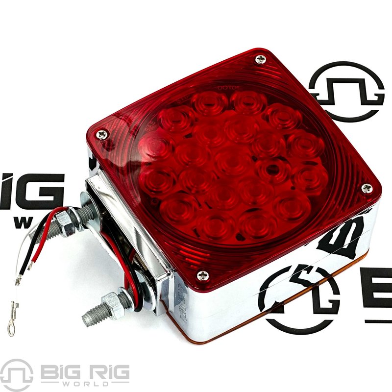 Double Side Turn Lamp-Square-Amber/Red-Left Hand LL021509 - TRP