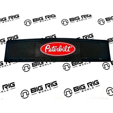 Mudflap - QTR Fenders 6X24 BLK/RED MF0005P-FG - Peterbilt