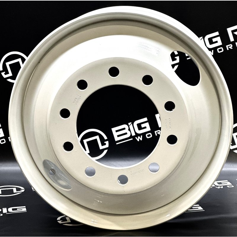 Steel Wheel - White - Hub Pilot 22.5 X 8.25 51408PKWHT21 - Accuride