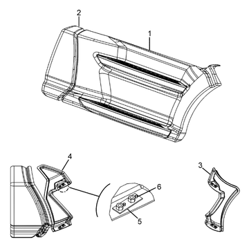 Forward Fairing Assembly, RH A33-1088-1101R - Kenworth