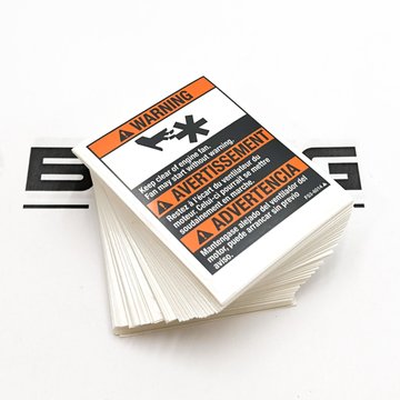 Fan Warning Label R0703001 - Paccar