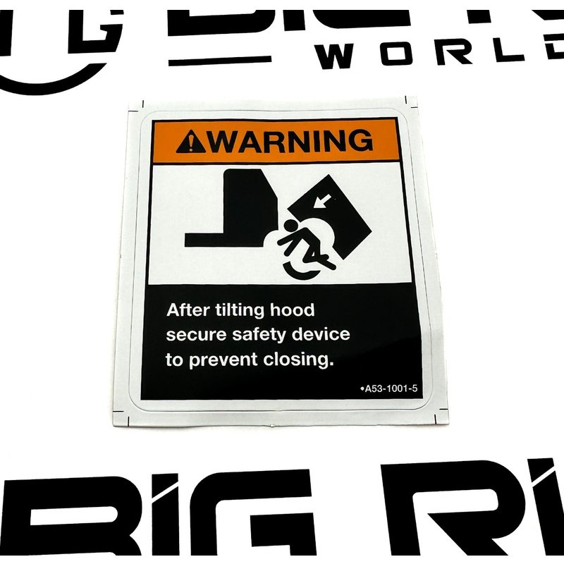 Chassis Hood Label A53-1001-5 - Paccar