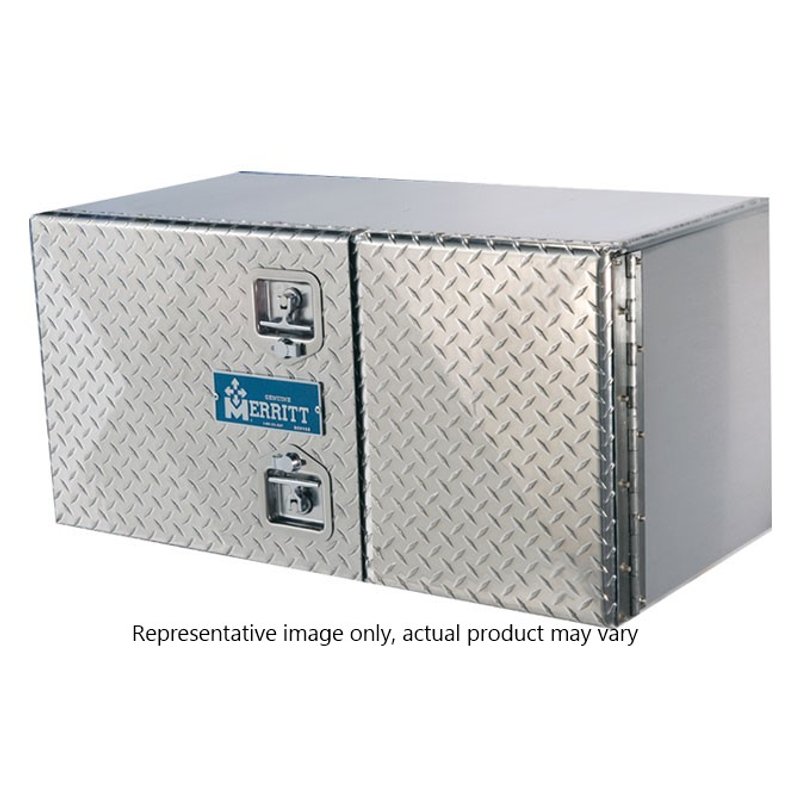 Diamond Plate Tool Box, Double Door 18x18x36 288MTQ - Merritt Equipment
