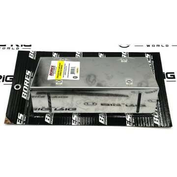 Flanged License Plate Holder One Place Boxed in 304 Stainless Steel LP11-13 - Bores Manufacturing