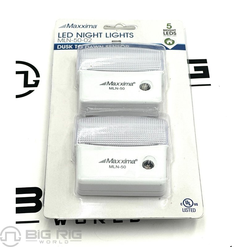 Night Light 5 LED With Sensor (2 Pack) MLN-50-02 - Maxxima