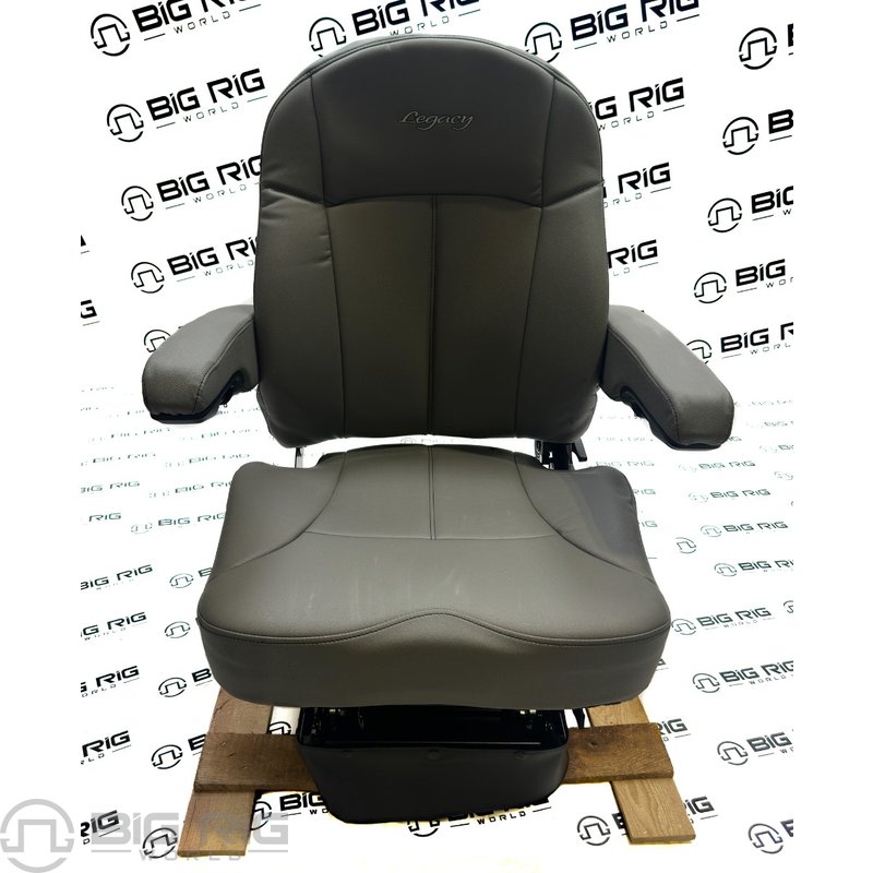 Legacy LO Seat (Gray Leather) Mid Back w/ Arms 188598MW65 - Seats Inc.