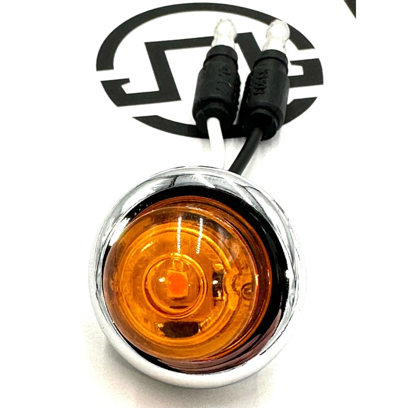 0.75in Round Amber LED with Bezel Light Kit P201711 - Phoenix