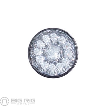 4 In. Clear Red Super Diode LED Stop, Turn & Tail Light (17 Diodes) TLED-417CR - Trux Accessories