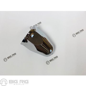 Chrome ABS Plastic Push On Nut Cover with Flange, 1 1/2 In. TNUT-B2 - Trux Accessories