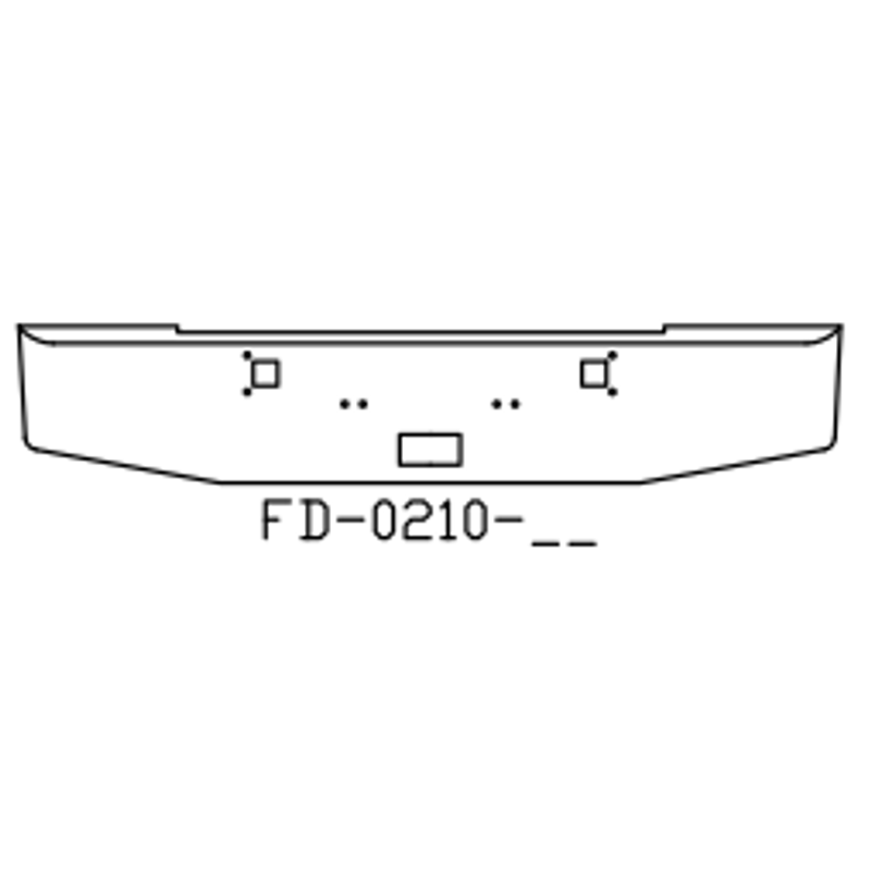 Chrome Steel Bumper FD0210-02 - Valley Chrome
