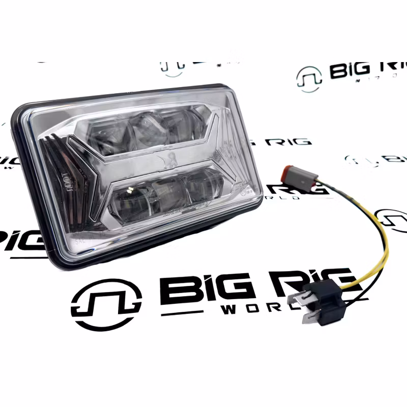 Headlight - 8800 EV2 4x6 LED LB Chrome 0562031 - JW Speaker