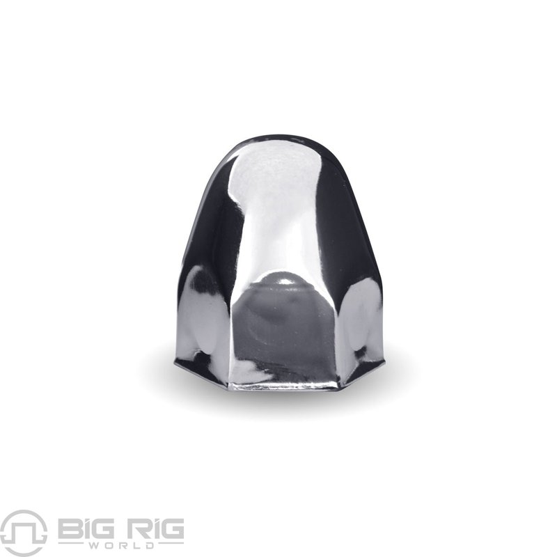 Nut Cover - 2 In. Chrome Metal Push On Bullet Style TNUT-B1 - Trux Accessories