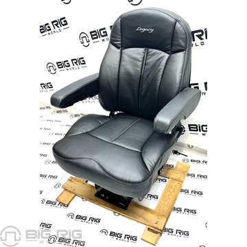 Legacy Silver Seat (Black Leather) Mid Back w/ Armrests 188891MW61 - Seats Inc.