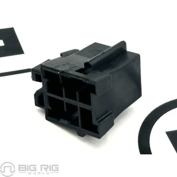 Plug - 6 Cavity, METRI PACK280, PAC12064752, Black 23-13141-605 - Freightliner