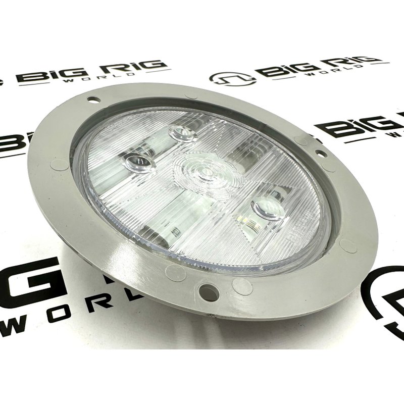 LED Super 44 Backup 6 Diode Lamp and Gray Flange 44344C - Truck Lite
