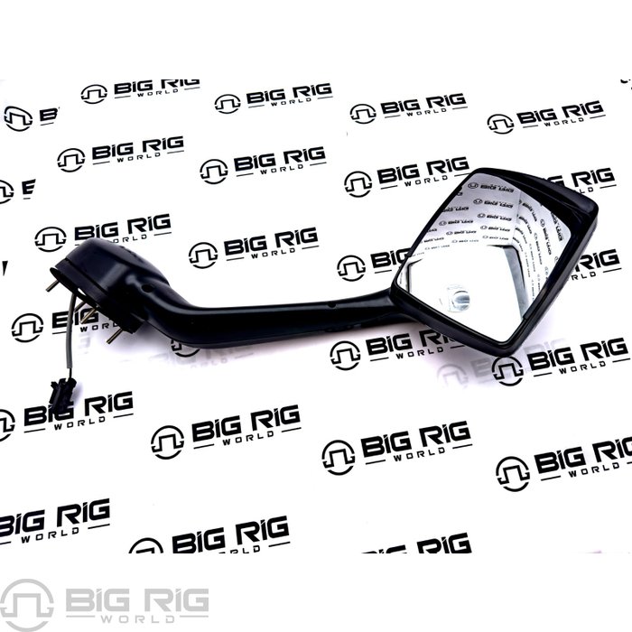 Chrome Aero Hood Mirror with Heat - Left Side L59-6003-211 - Paccar