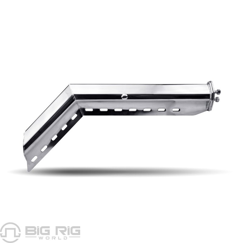 30 In. Long 45 Deg. Mud Flap Hangers 1 1/18 In. Bolt Spacing - Chrome TU-9221 - Trux Accessories