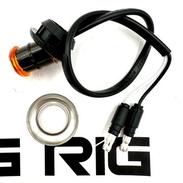 Light Kit with Bezel - 3/4-in Round Grommet Mount, Amber/Amber LED - 08250AAB - RoadWorks