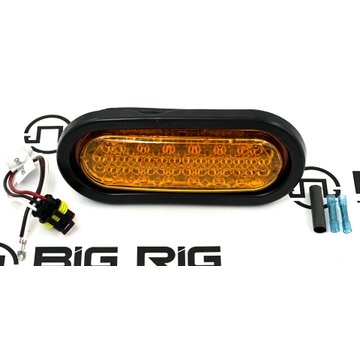 LED 60 Series Strobe, Grommet Mount Kit with Non-Metalized Reflector 60122Y - Truck Lite