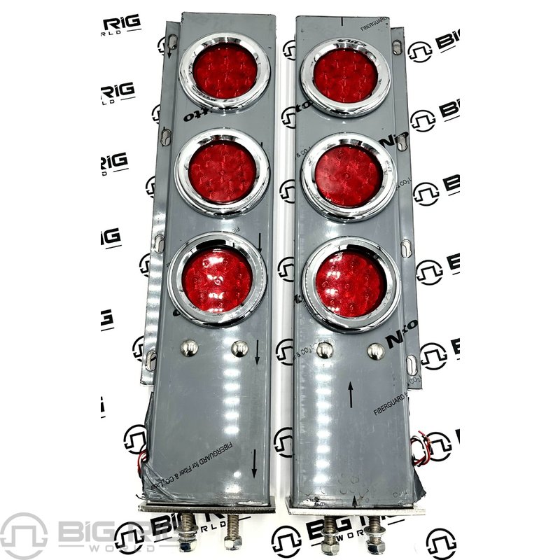Flat Top Mud Flap Hanger W/ 2 1/2 Inch Bolt Spacing & 4 Inch LEDS TU-9210L1 - Trux Accessories