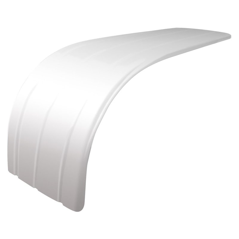 Half Fender 72 In. Stainless Steel 3 Ribbed W/Rolled Edge TFEN-H31 - Trux Accessories