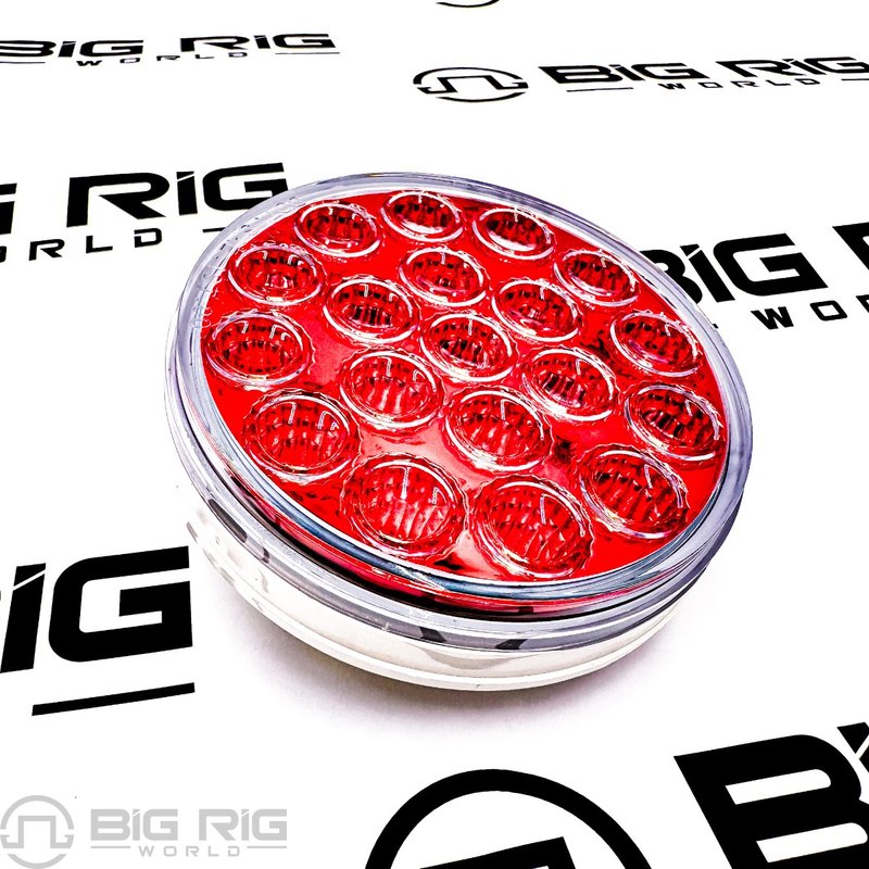 4-inch Round LED Stop/Turn/Tail Red to White Back-up Light TLED-A4XRW - Trux Accessories