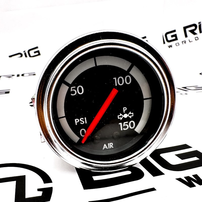 Primary Air Pressure Gauge with Chrome Bezel 22-46440-010 - Freightliner