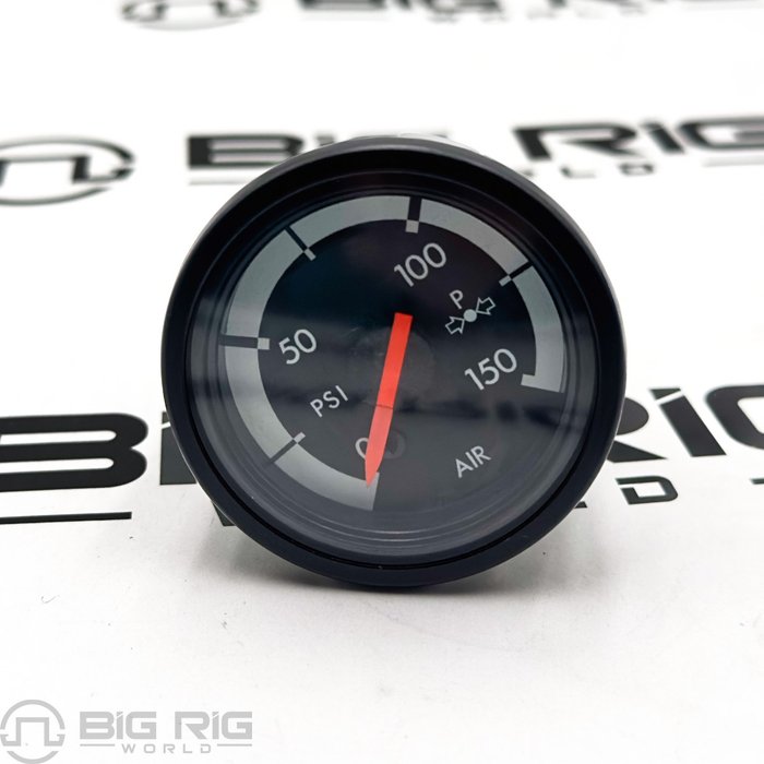 Gauge - Air Pressure, Primary, Door, Instrument Cluster Unit 2, PSI, Black 22-53810-000 - Freightliner