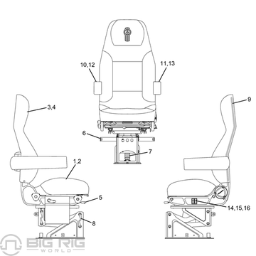 Highback Seat Assembly, Boston Marathon S78-10591531605320 - National Seating