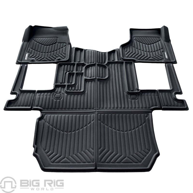 Floor Mat - (2018 & Older) Freightliner Cascadia - Automatic Transmission 20405 - Redline Floormats