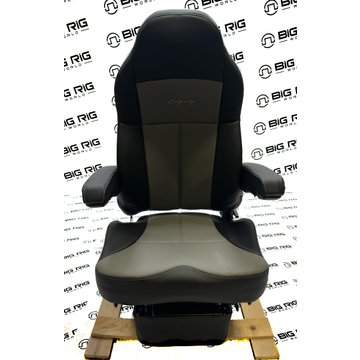 Legacy LO Seat Two Tone (Black and Gray Leather) w/ Armrests 188321MW1165 - Seats Inc.
