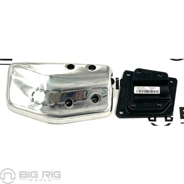 Mirror Clamp Cover, Polished, Aluminum, RH R22-6026-001R - Peterbilt