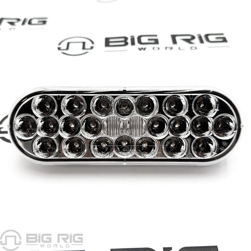 LED Signal Stat S/T/T 60 Series Oval Sealed Lamp Clear Lens 6051 - Truck Lite