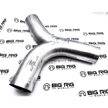 Y Exhaust Pipe Aluminized Steel 5in OD/OD/OD M66-1260S - Paccar