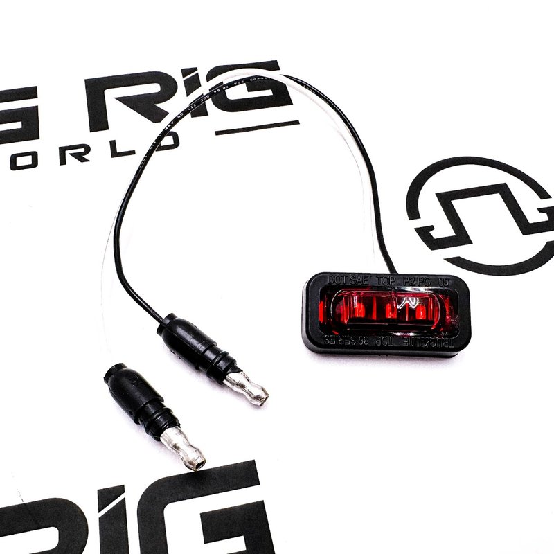 LED 36 Series Flex Lamp, Side Exit Wire, Red 36105R - Truck Lite