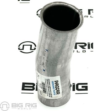 10.2-Degree Exhaust Pipe Aluminized Steel 2.75 FLG M66-1299 - Paccar