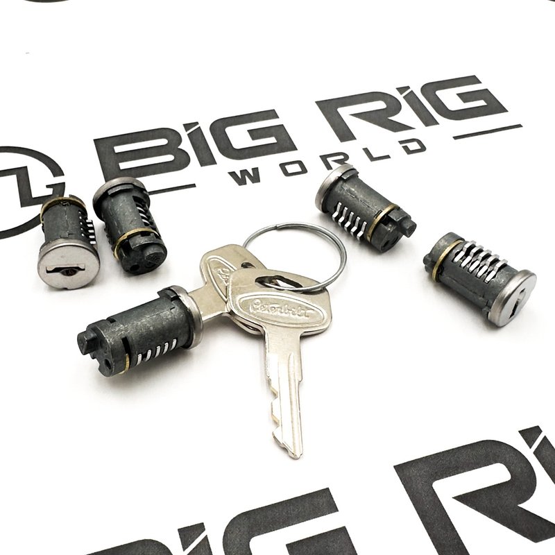 Key Kit -  Keys (2) & Locks (5) Random Code 200094VAS - Peterbilt