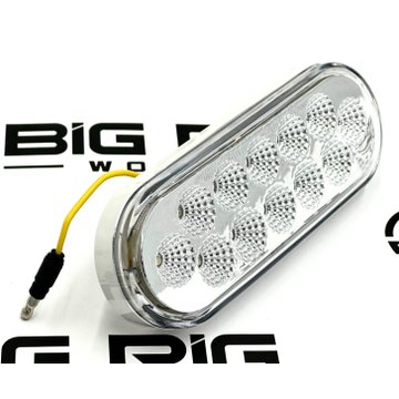 Red Stop Turn Tail to White Back Up Oval Light (12 Diodes) TLED-OX60R - Trux Accessories