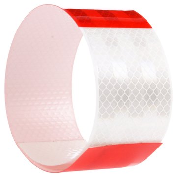 Reflective Tape Strip 2-inch x 18-inch, Red/Wht 98104 - Truck Lite